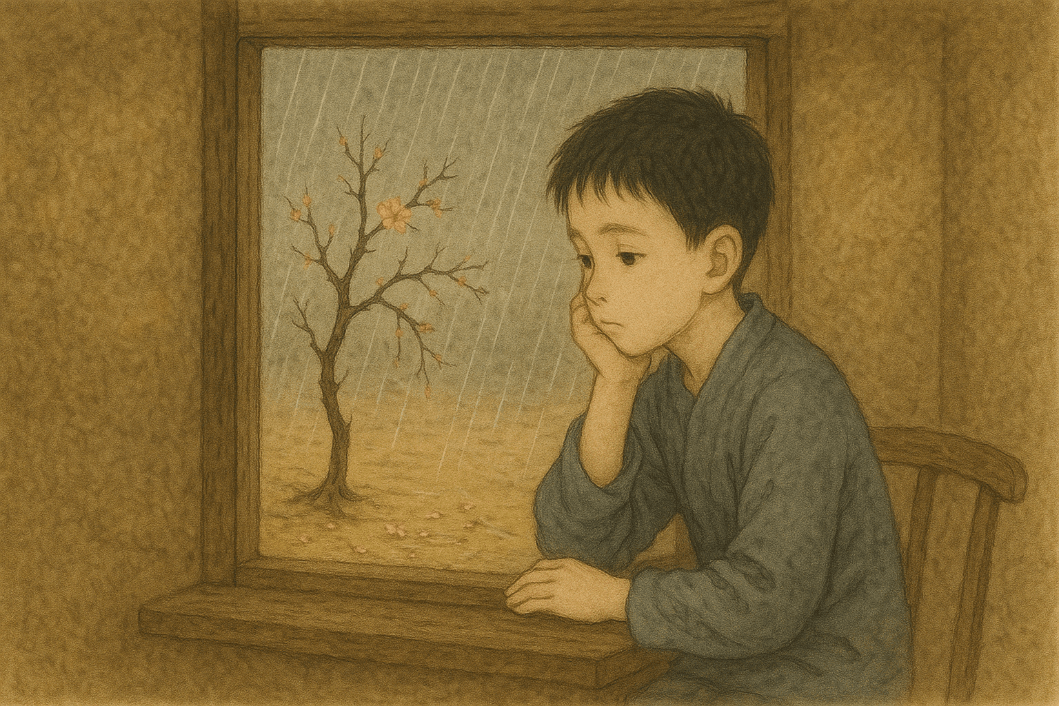 一棵小桃树