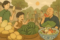 段落深度仿写：老舍写夏天二