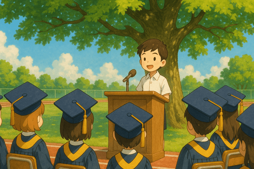 在小学毕业典礼上的讲话