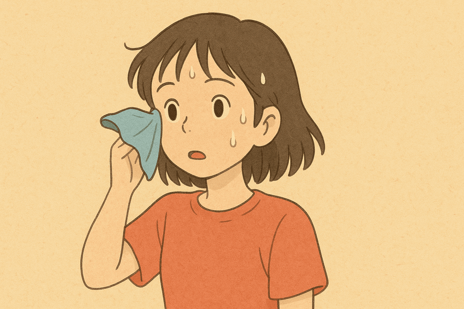 别写“流汗了”