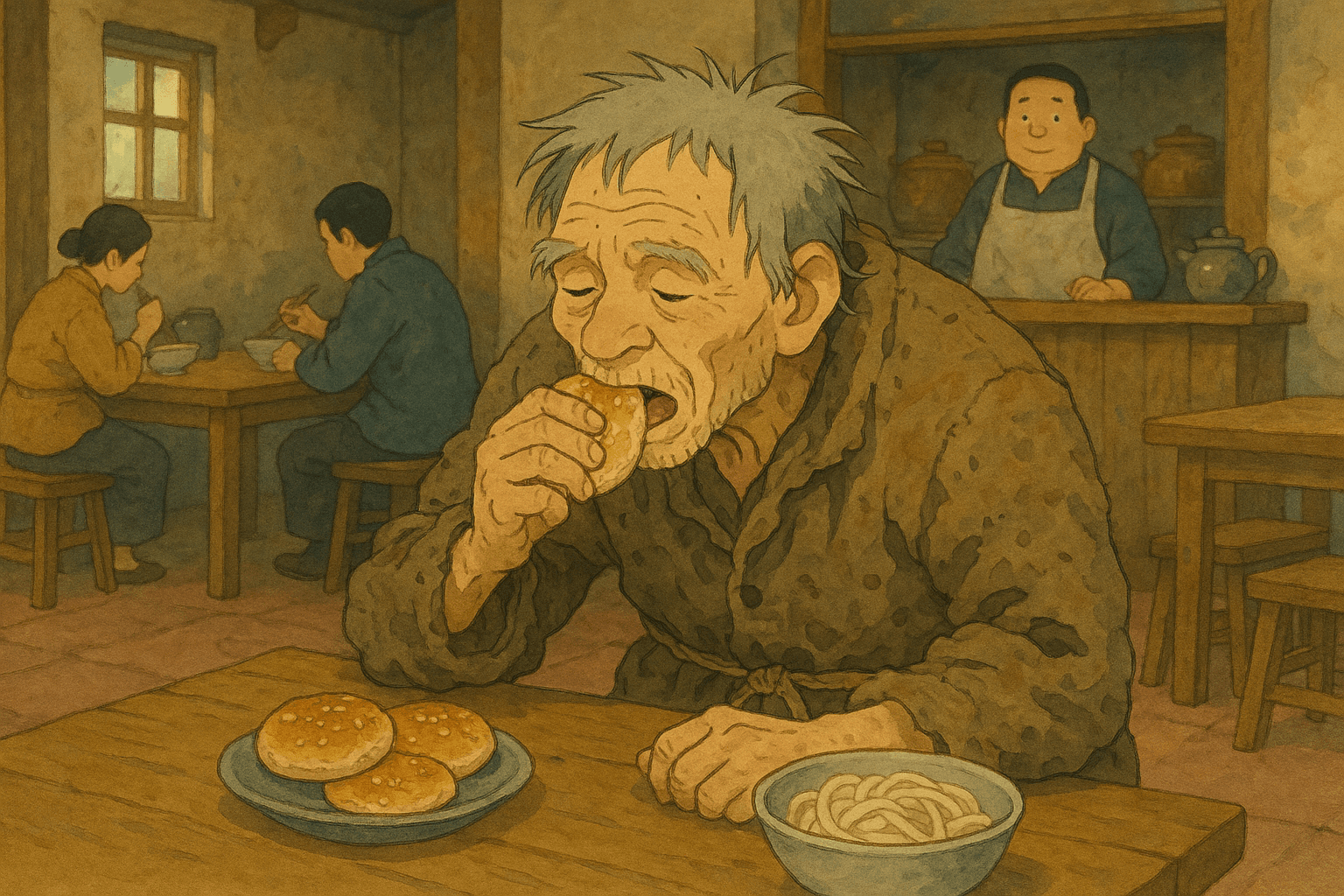 捡烂纸的老头