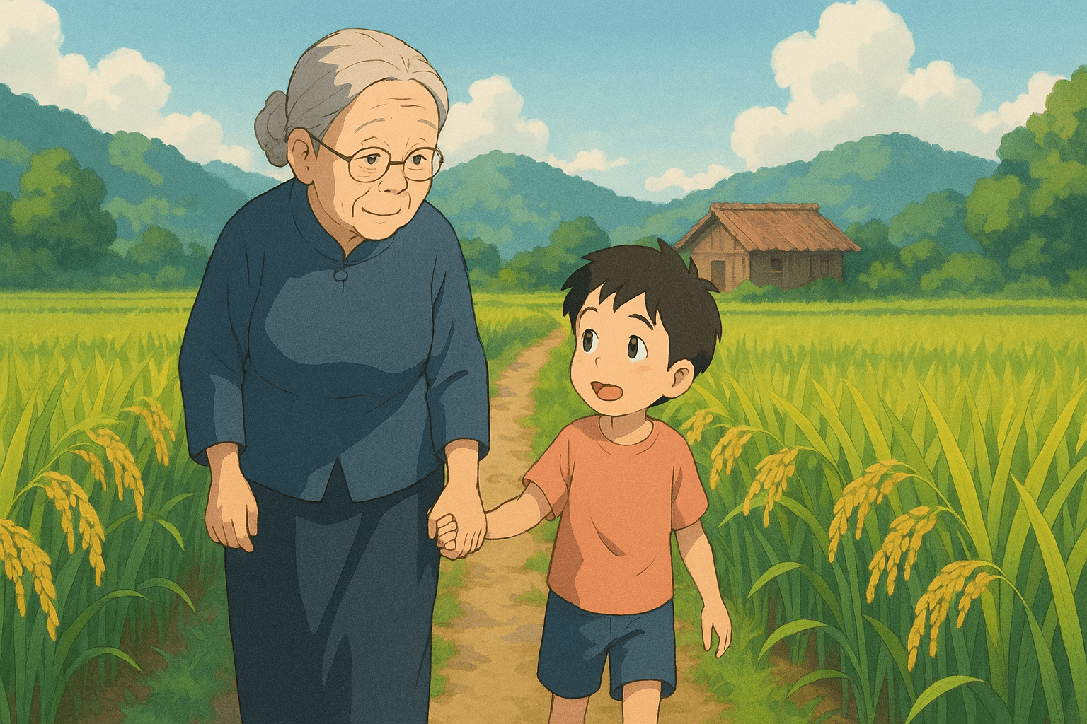 妈妈，稻子熟了